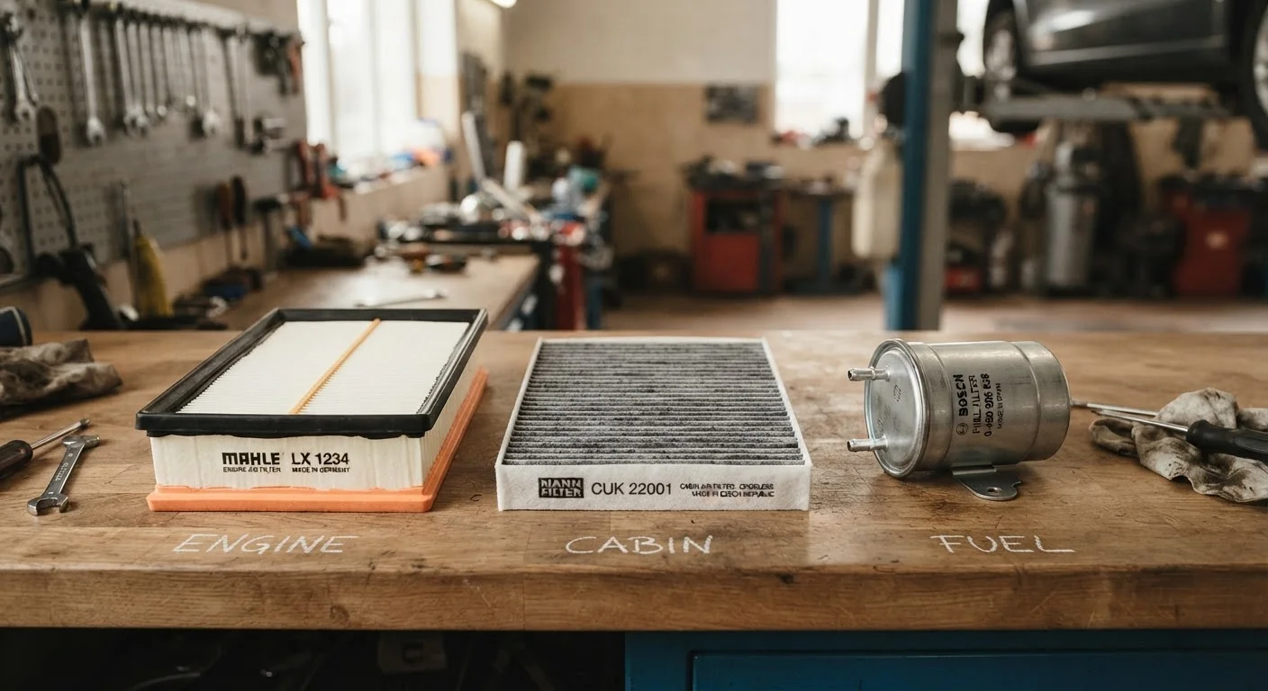 Air Filters, Cabin Filters, and Fuel Filters: What Each One Actually Does
