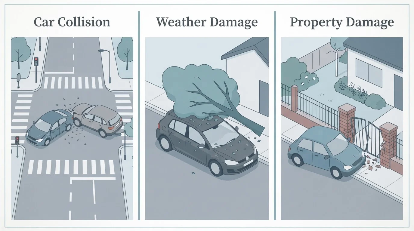 Liability, Collision, and Comprehensive: What Each Coverage Type Actually Does