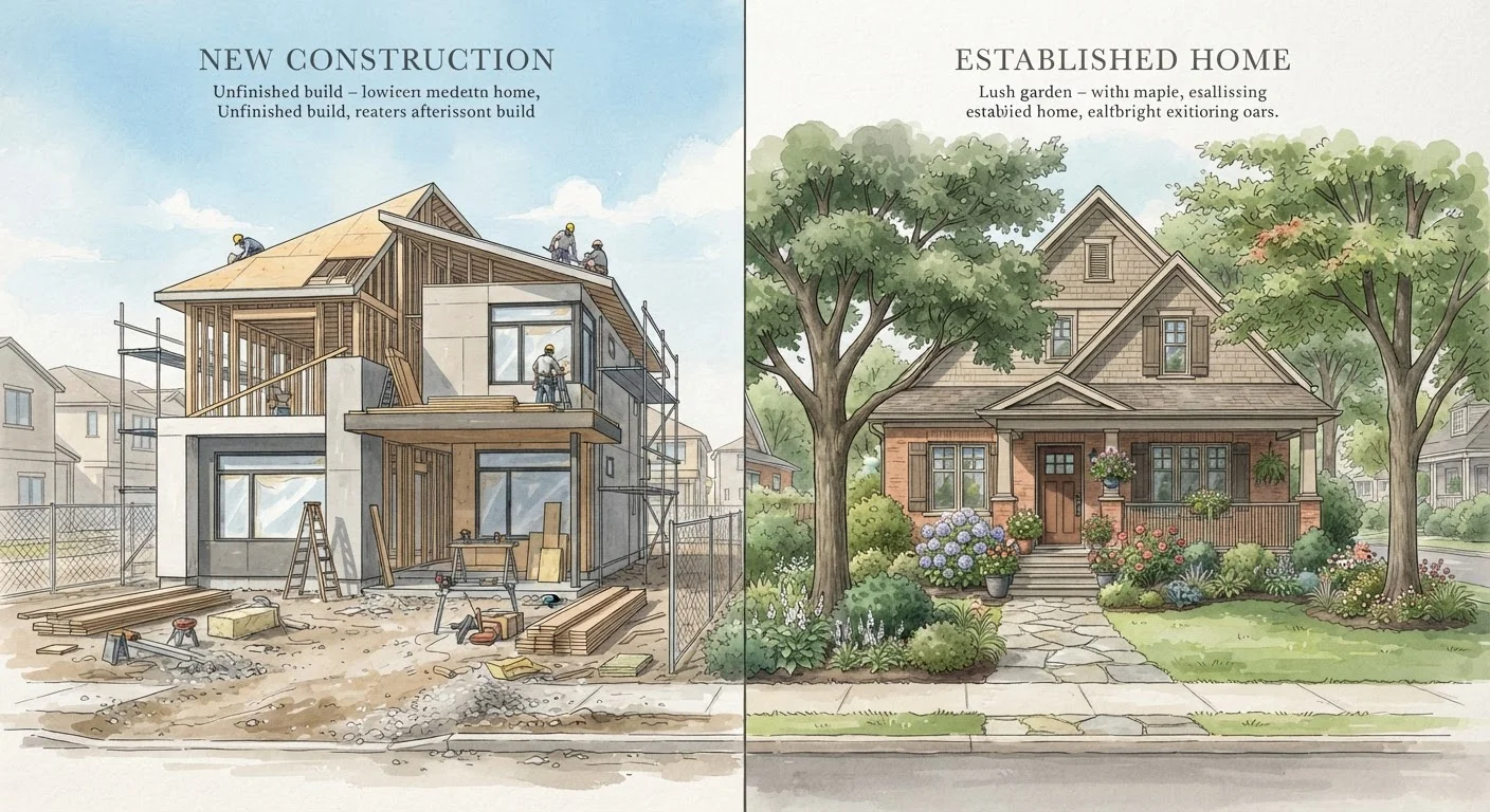 New Construction vs. Existing Homes: What Changes About the Buying Process