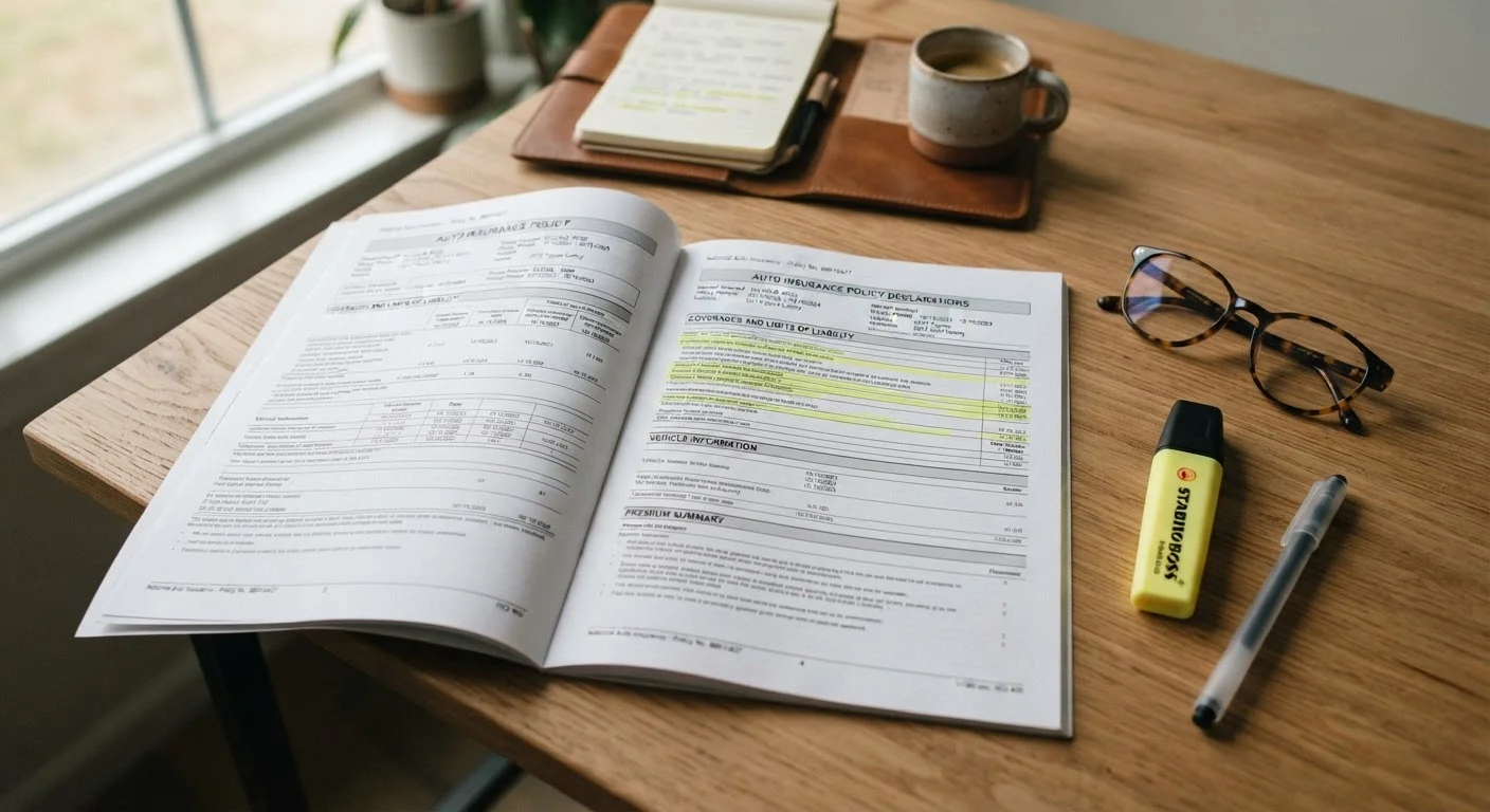 Reading Your Auto Insurance Policy Without Getting Lost
