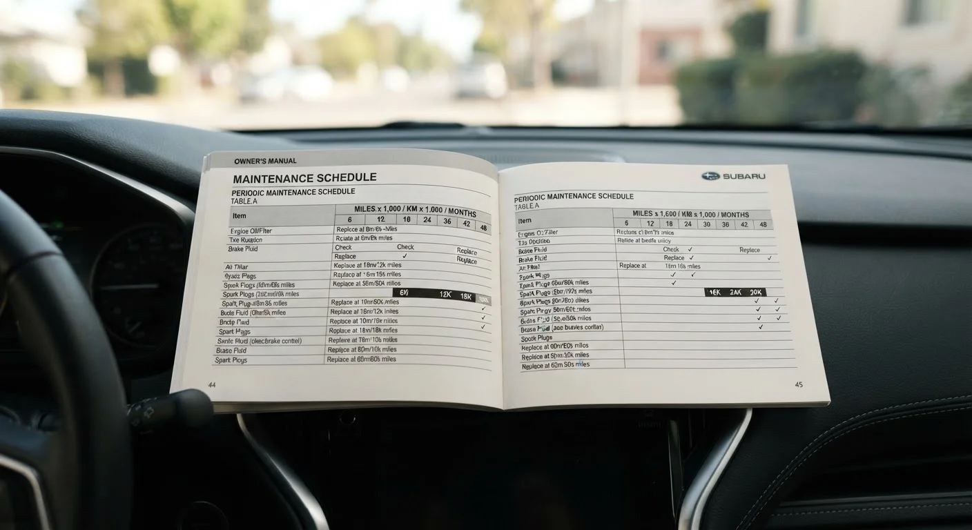 Reading Your Car's Maintenance Schedule Without the Guesswork