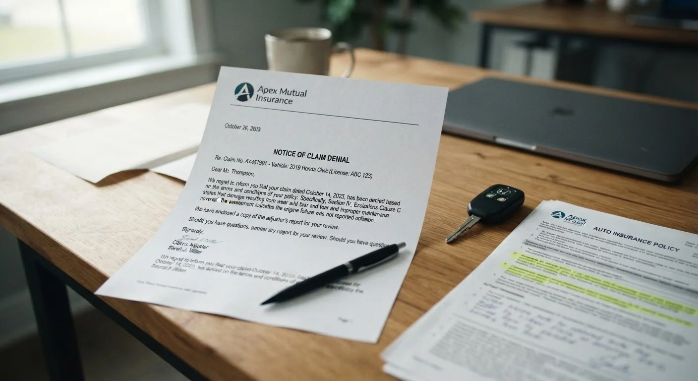 Your Rights When an Auto Insurance Claim Is Denied